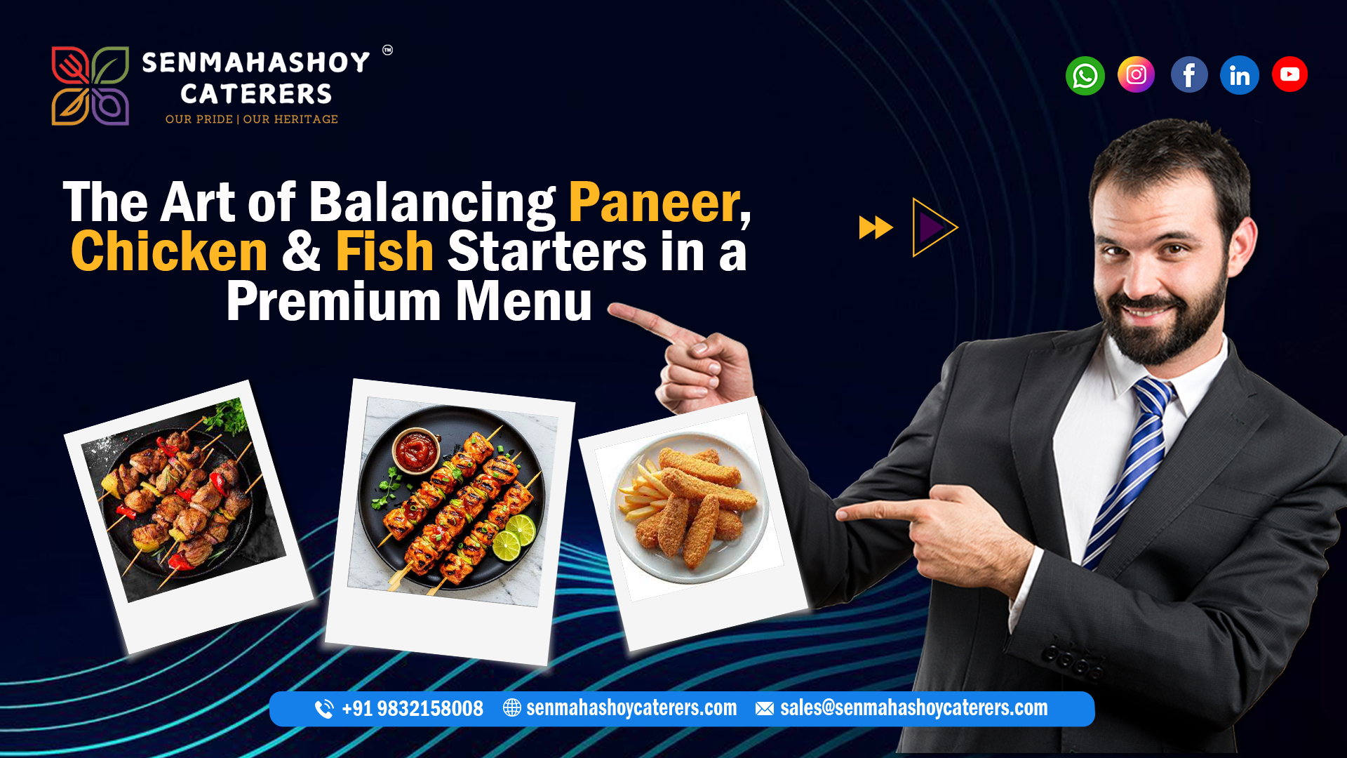 Balancing Paneer, Chicken & Fish Starters Kolkata